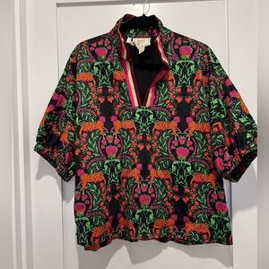 Emily McCarthy tiger woman’s large top shirt blouse